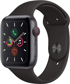 Apple Watch Series 5 (GPS   Cellular, 40mm) - Space Gray Aluminum Case with Black Sport Band