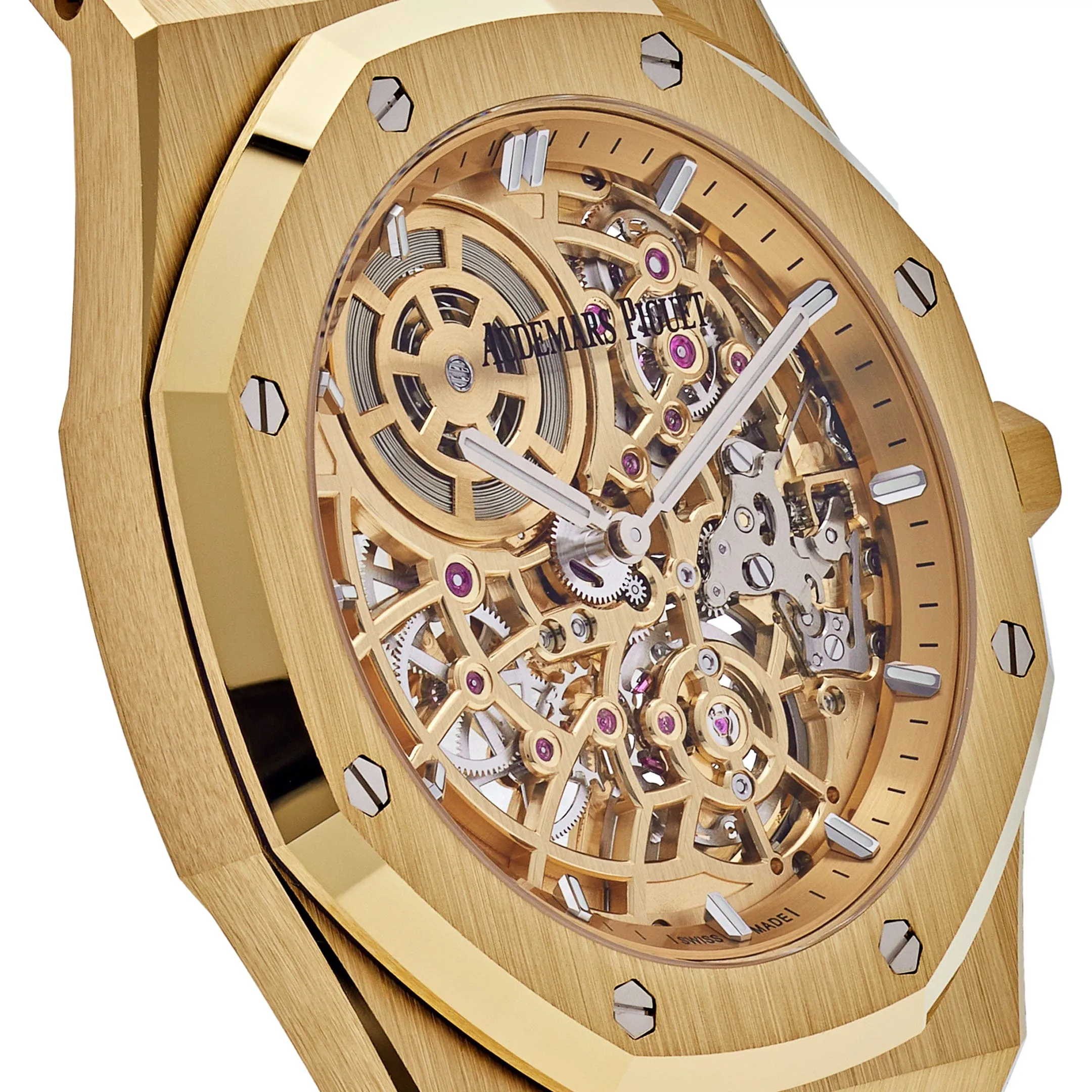 Audemars Piguet Royal Oak 16204BA.OO.1240BA.01 Jumbo Extra-Thin Yellow Gold Openworked  (2023)