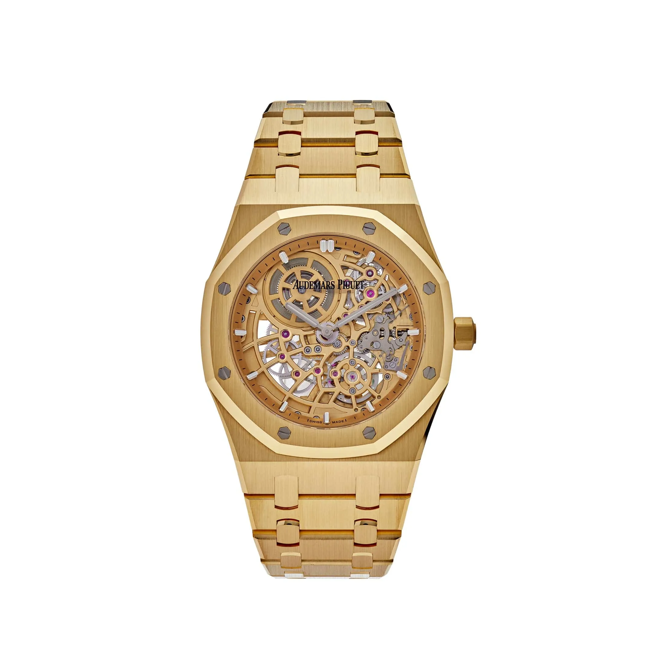 Audemars Piguet Royal Oak 16204BA.OO.1240BA.01 Jumbo Extra-Thin Yellow Gold Openworked  (2023)