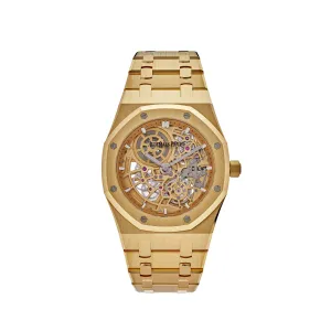 Audemars Piguet Royal Oak 16204BA.OO.1240BA.01 Jumbo Extra-Thin Yellow Gold Openworked  (2023)