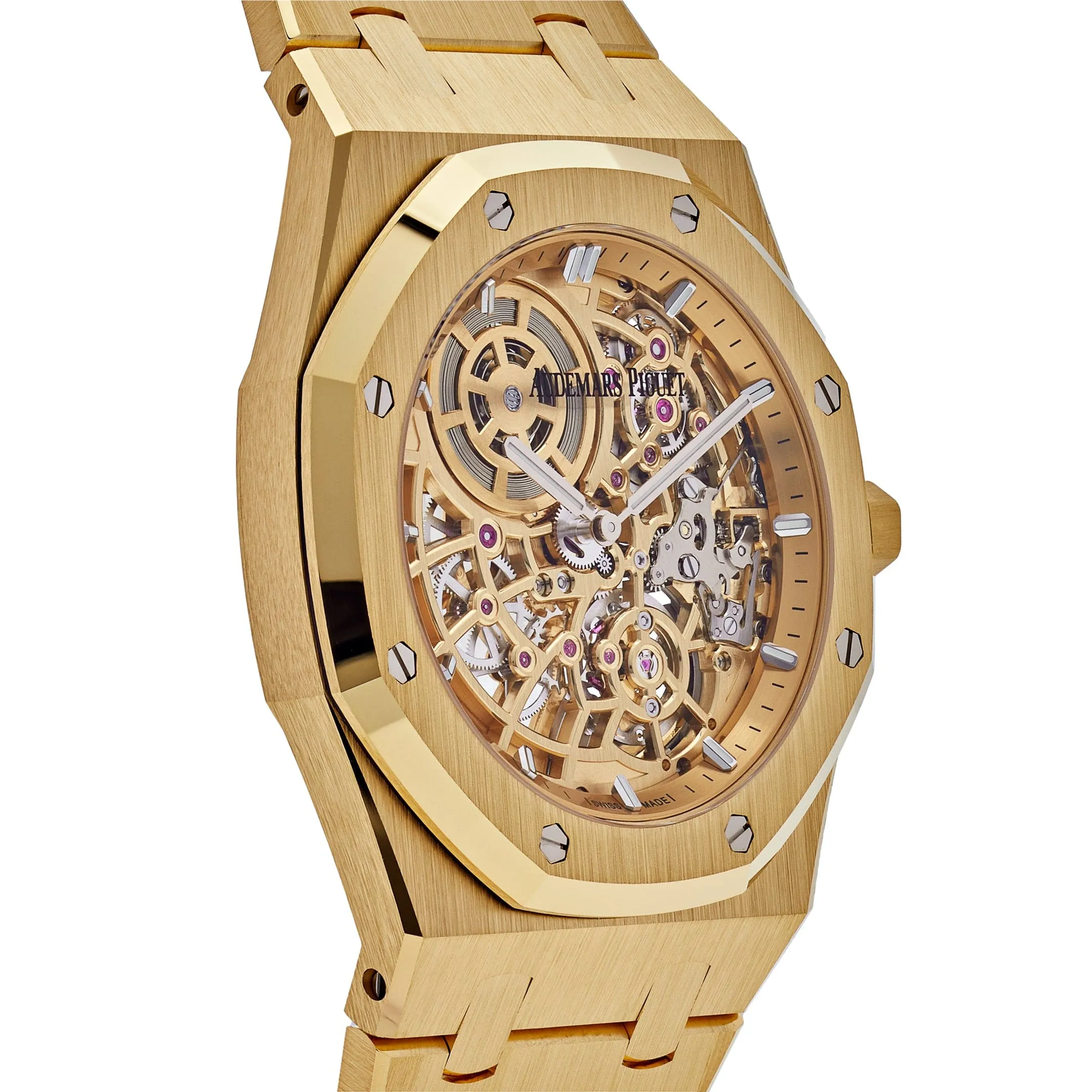 Audemars Piguet Royal Oak 16204BA.OO.1240BA.01 Jumbo Extra-Thin Yellow Gold Openworked  (2023)