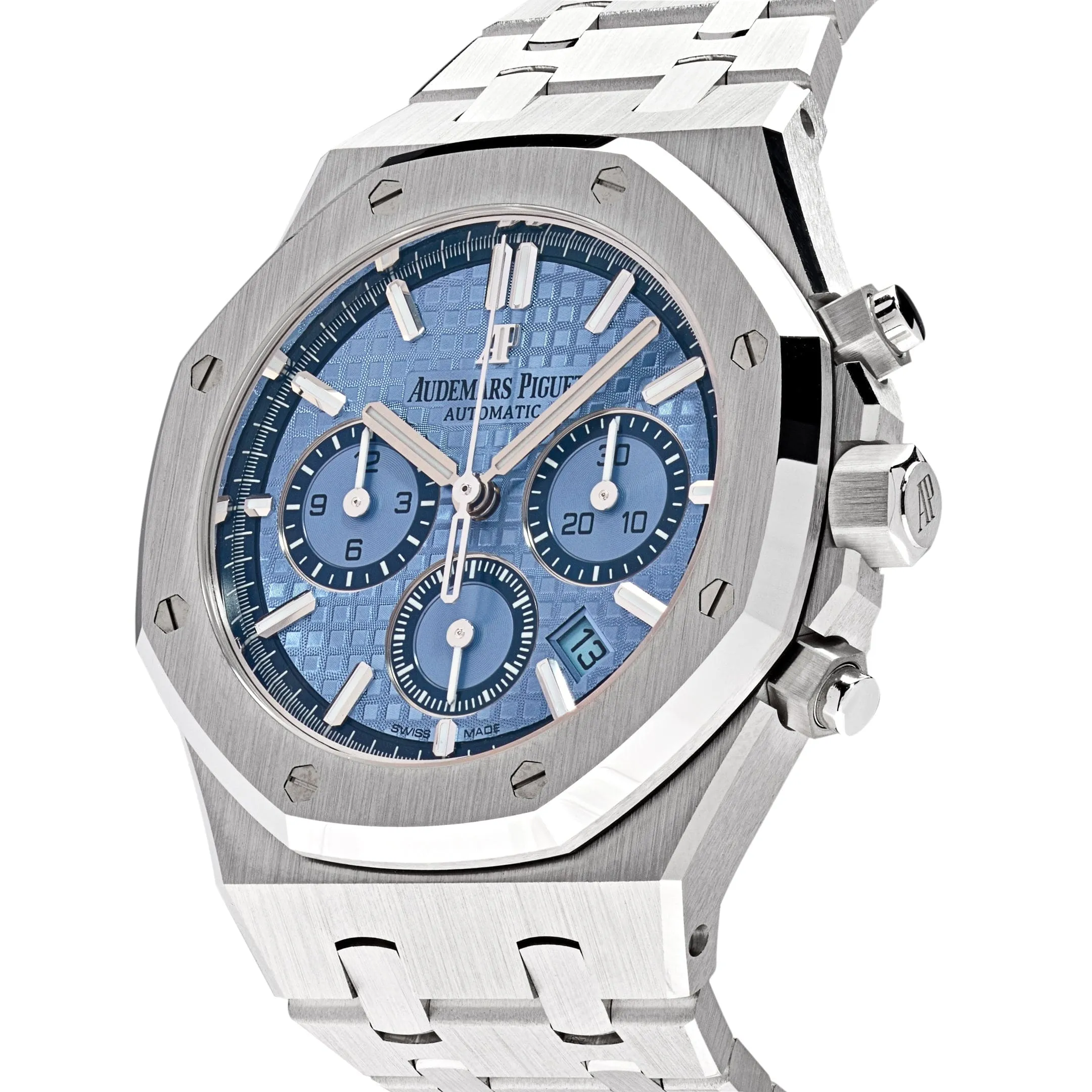 Audemars Piguet Royal Oak 26317BC.OO.1256BC.01 Selfwinding Chronograph White Gold Light Blue Dial Limited Edition