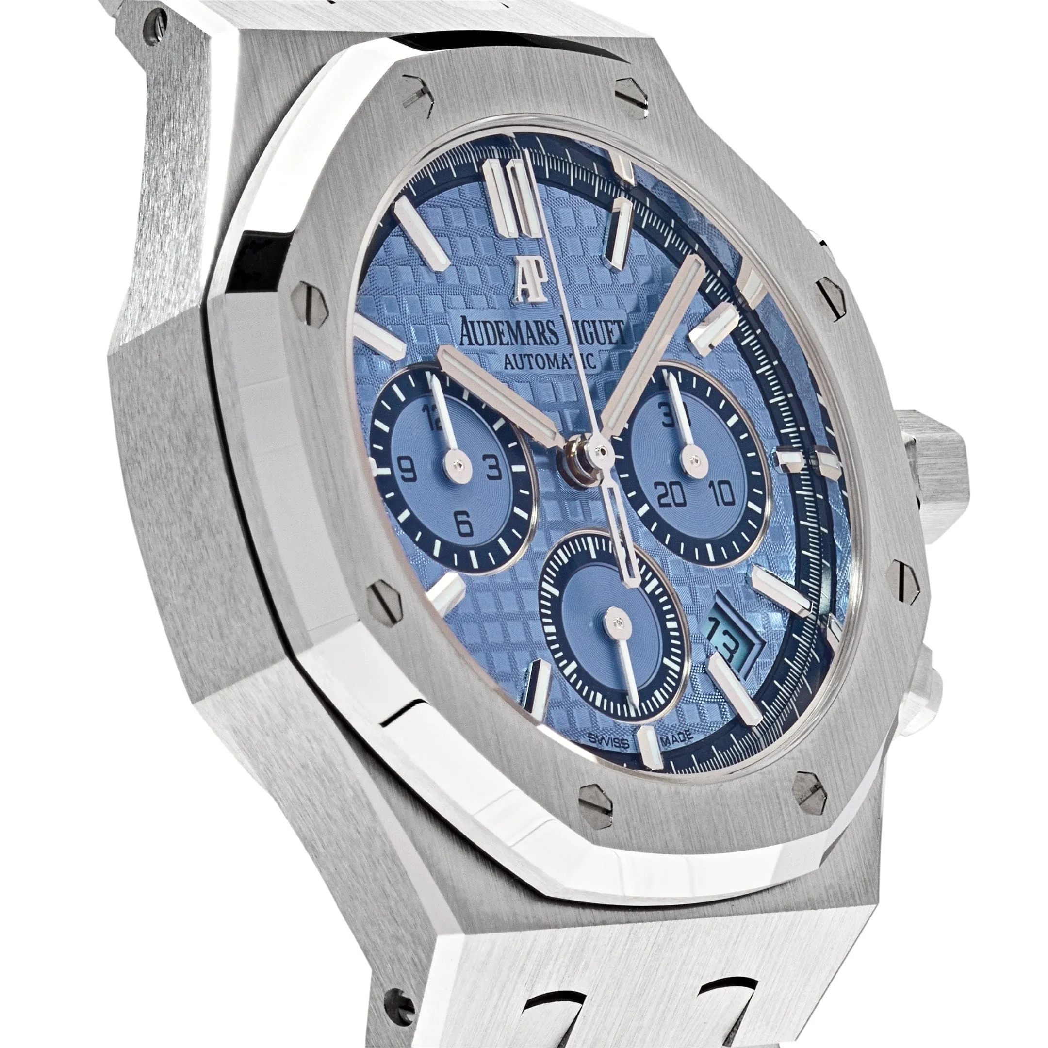 Audemars Piguet Royal Oak 26317BC.OO.1256BC.01 Selfwinding Chronograph White Gold Light Blue Dial Limited Edition