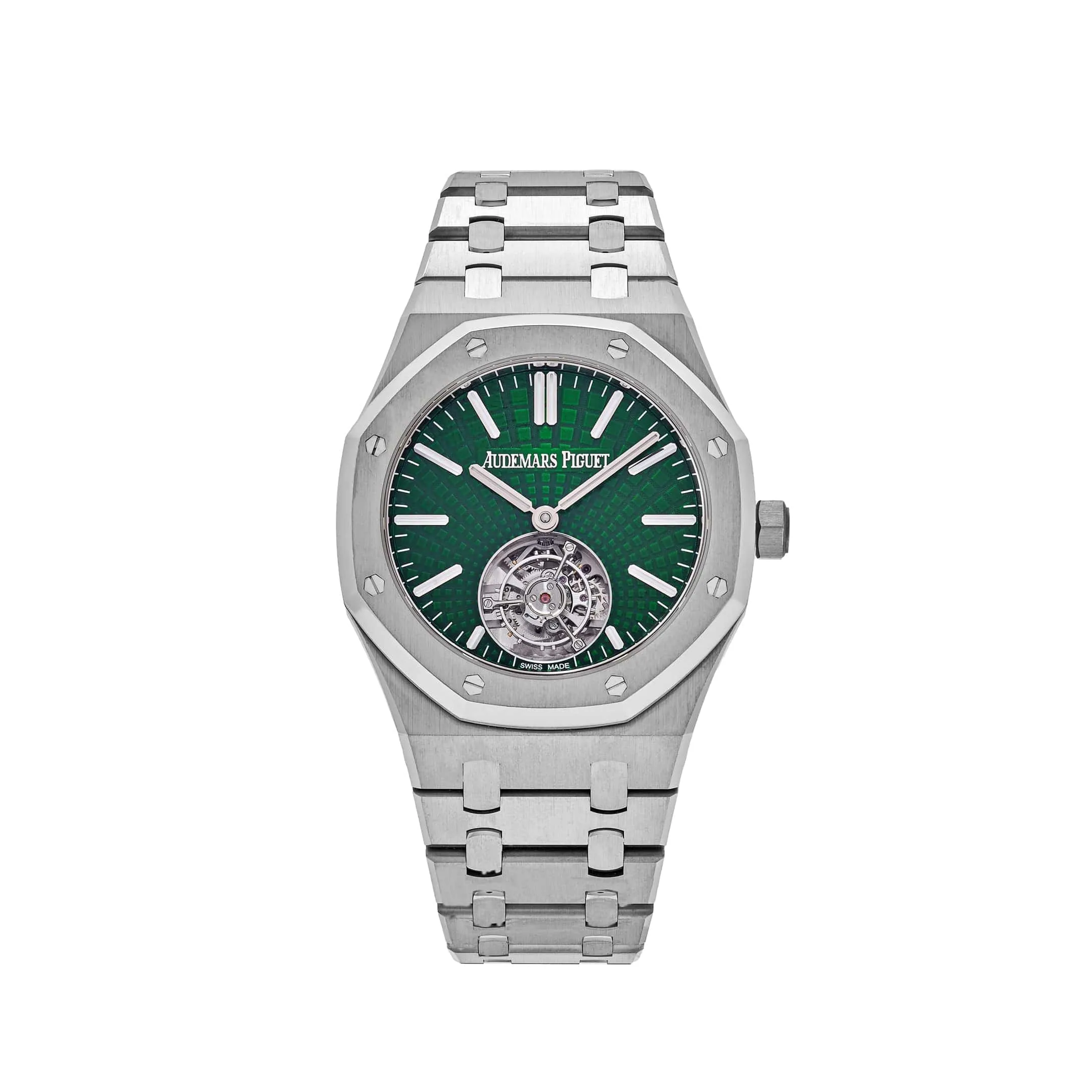 Audemars Piguet Royal Oak 26534TI.OO.1220TI.01 Selfwinding Flying Tourbillon Green Dial Limited Edition