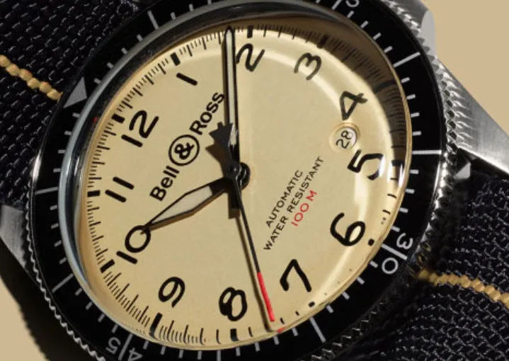 BR Watch Vintage BR V2-92 Military Beige