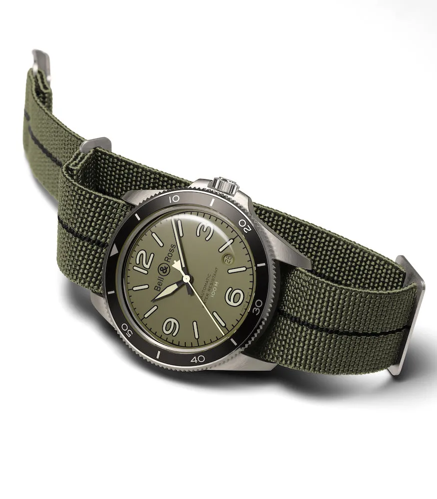 BR Watch Vintage BR V2-92 Military Green