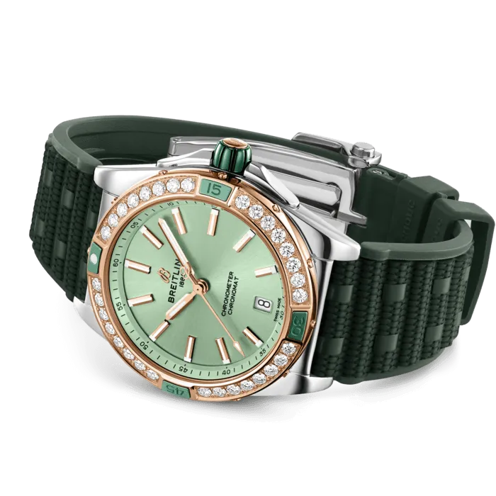 BRT Watch Super ChronoMT AutoMTic 38 Mint Green Rubber