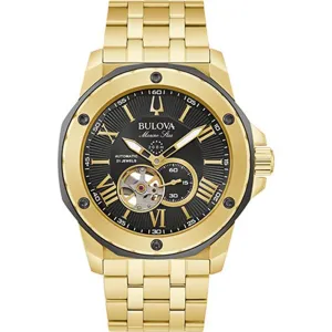 Bulova 98A273 Marine Star Automatic Stainless Steel Gold Tone