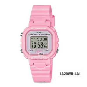 Casio Ladies' Standard Digital Pink Resin Band Watch LA20WH-4A1 LA-20WH-4A1