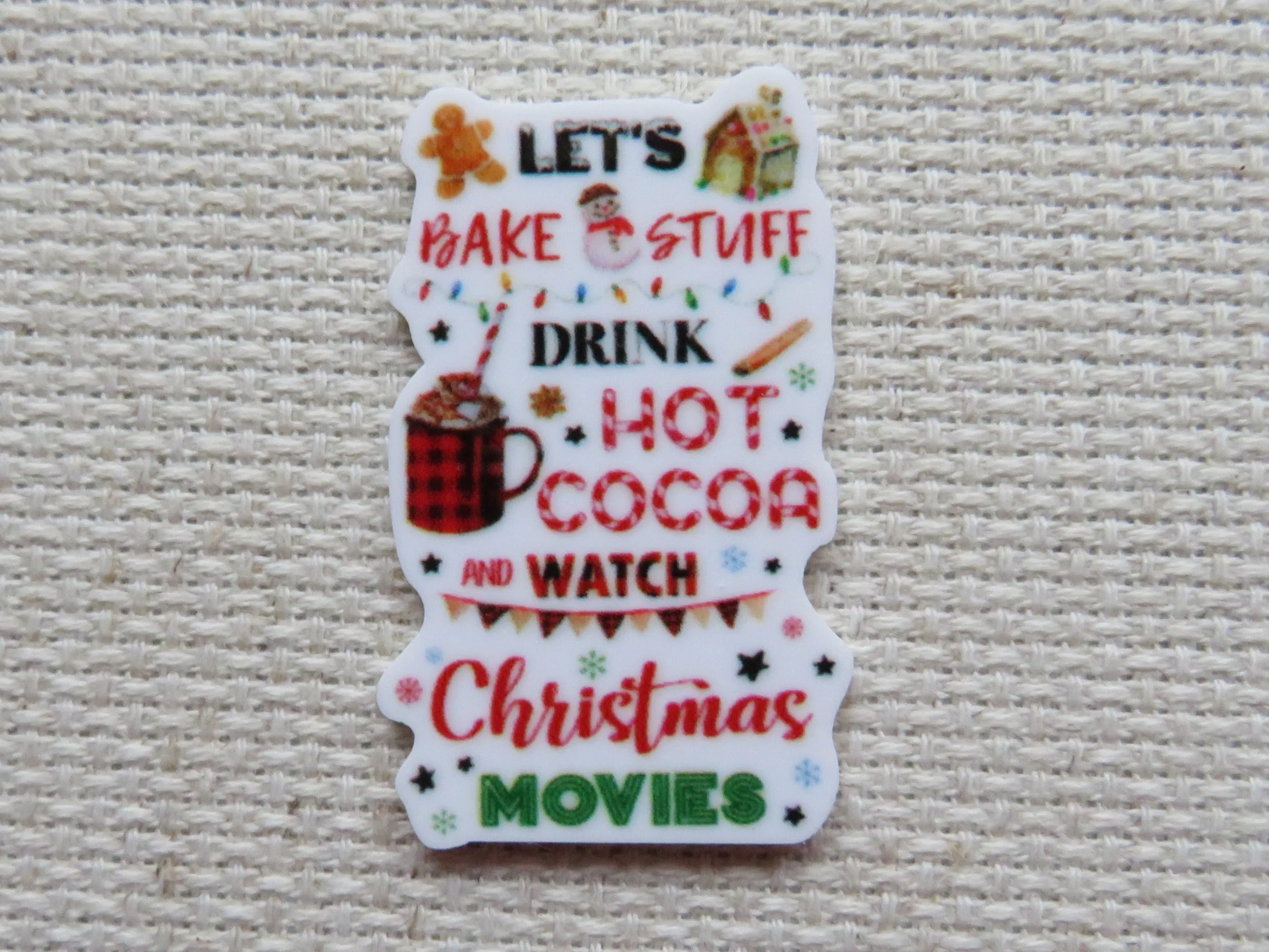 Christmas Baking Needle Minder, Cover Minder, Magnet