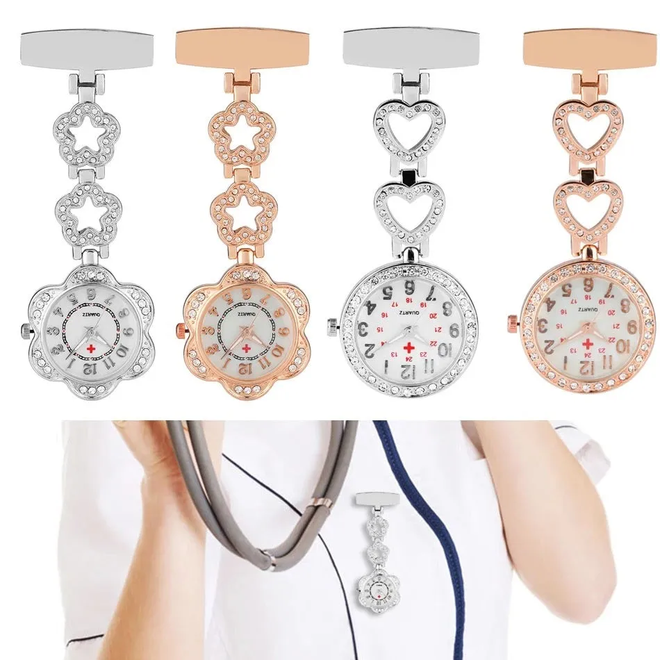 Elegant Roller Diamond Hanging Nurse Watch