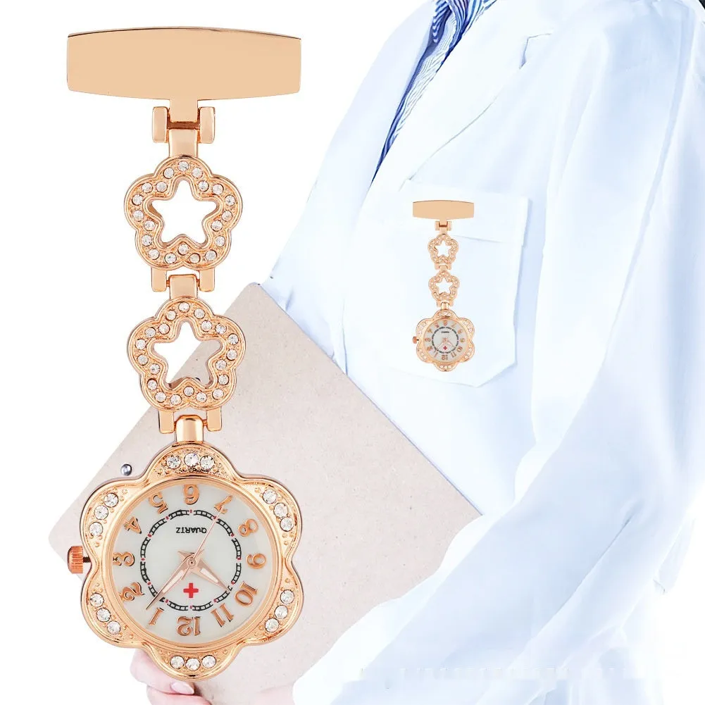 Elegant Roller Diamond Hanging Nurse Watch