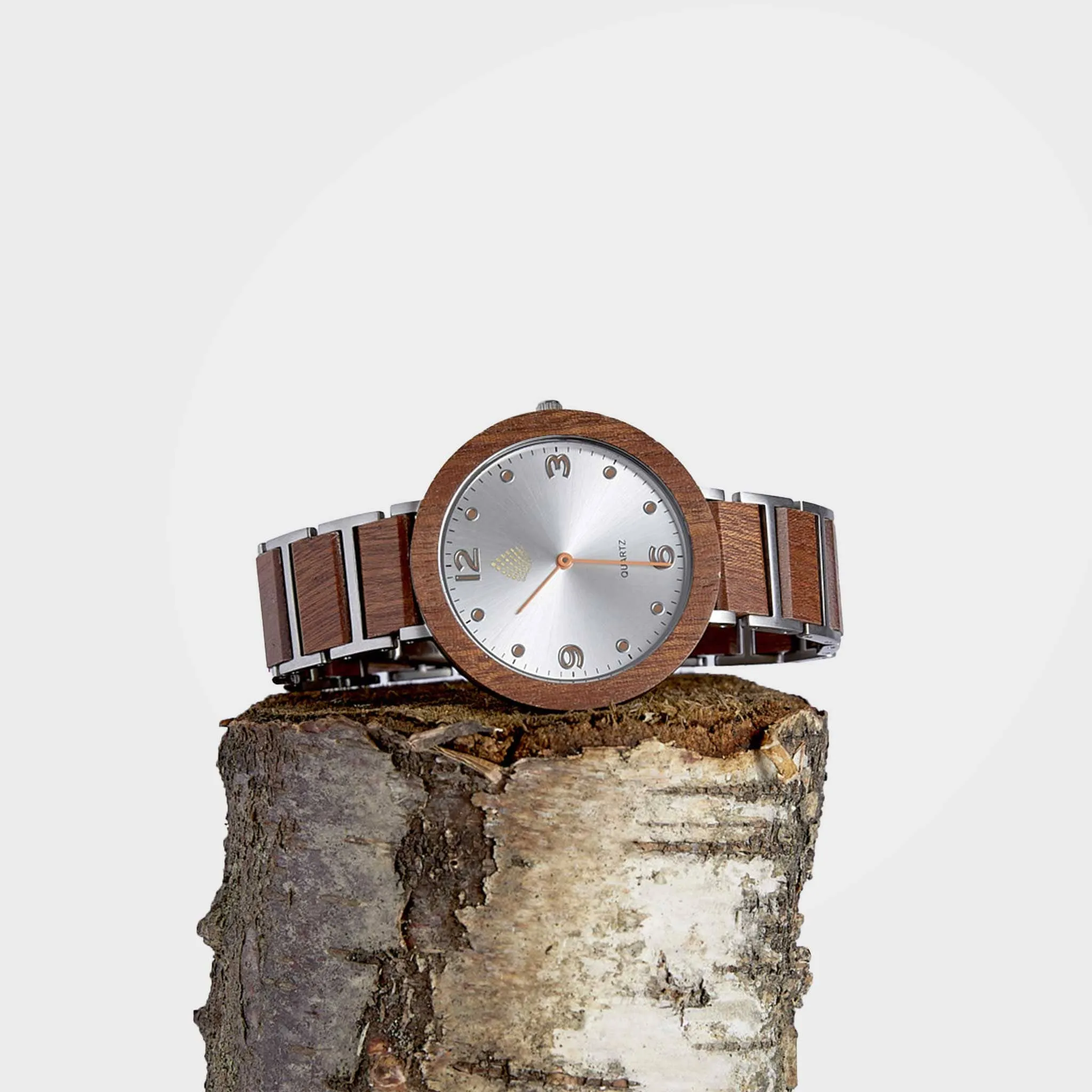 Handmade Natural Wood Wristwatch For Women: The Elm