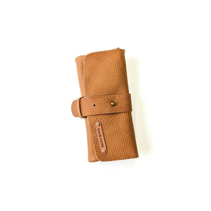 Leather Watch Roll - Small / Windsor Tan