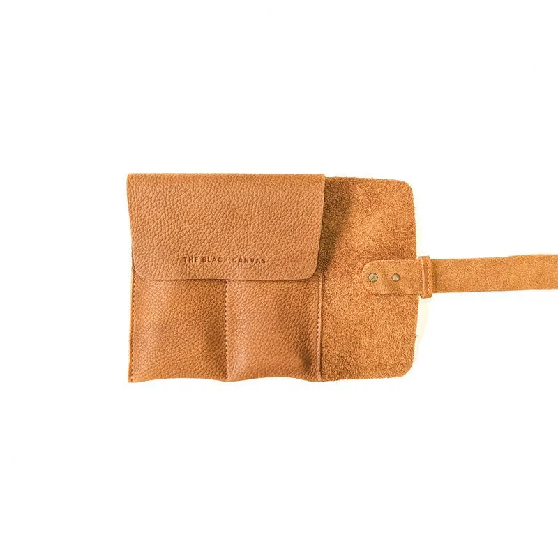 Leather Watch Roll - Small / Windsor Tan