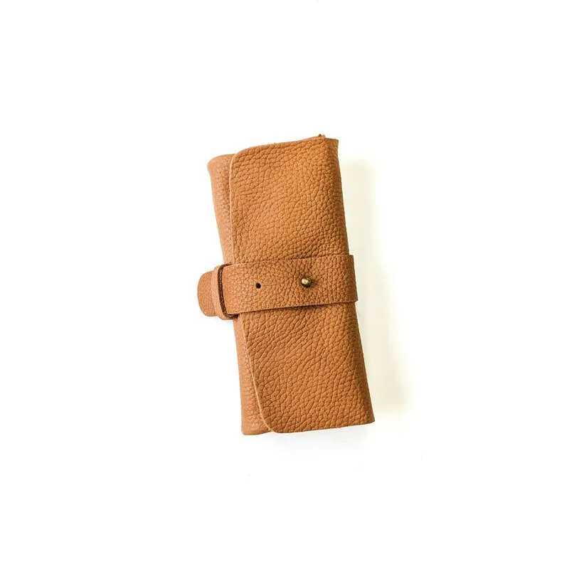 Leather Watch Roll - Small / Windsor Tan