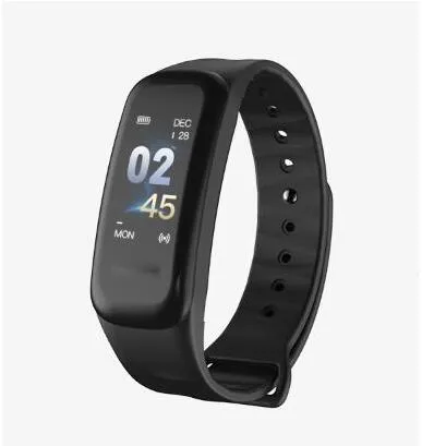 Lerbyee C1Plus Smart Bracelet Color Screen Blood Pressure Fitness Tracker Heart Rate Monitor Smart Band Sport for Android IOS