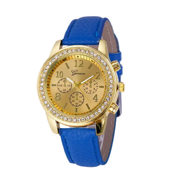 Luxury Brand Quartz Watch Faux Chronograph