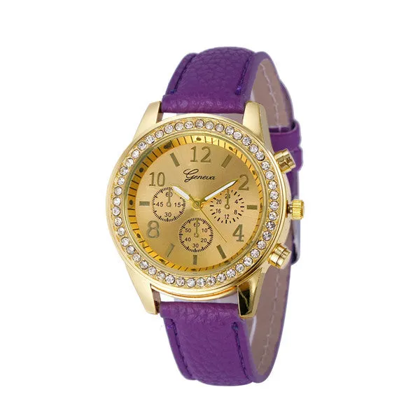 Luxury Brand Quartz Watch Faux Chronograph