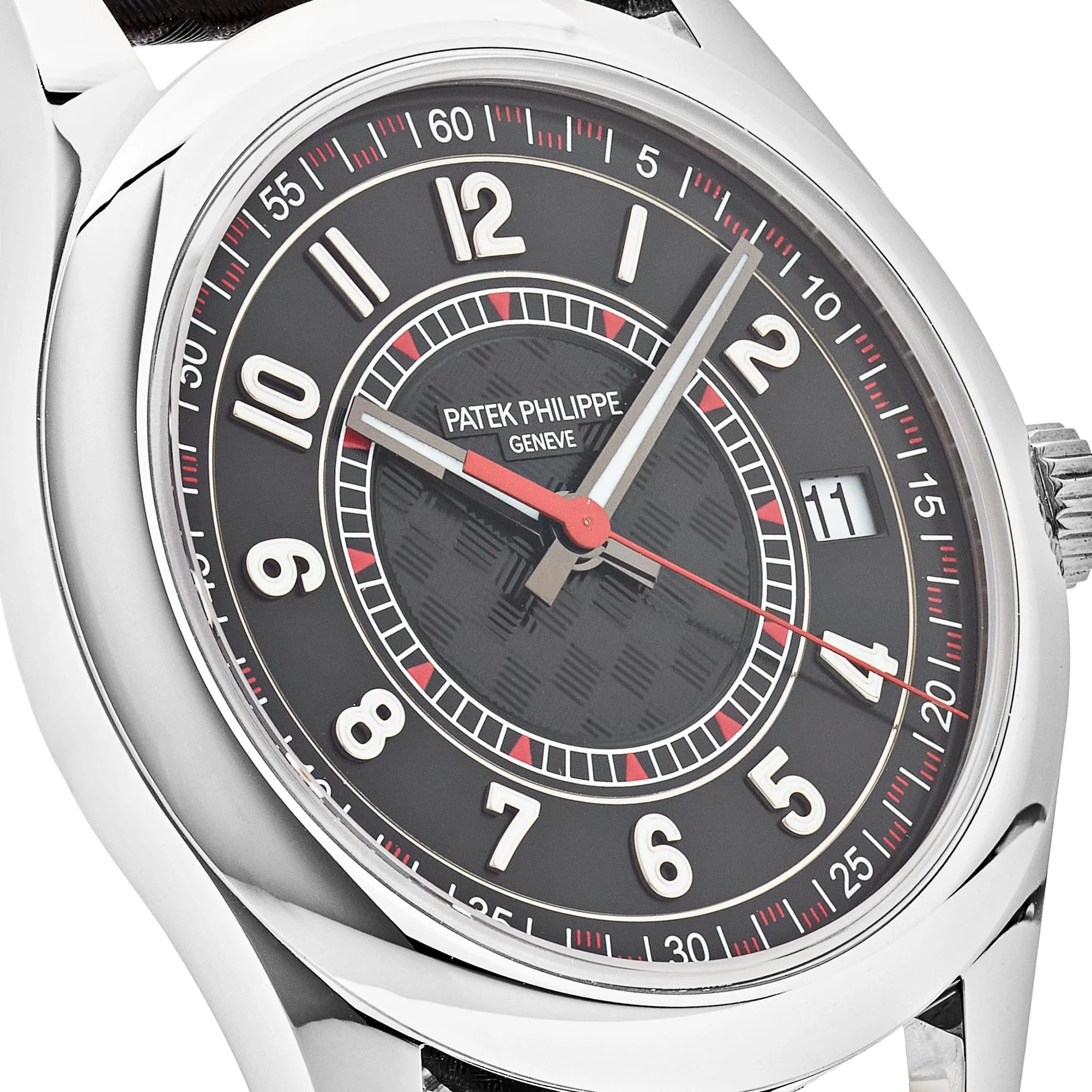 Patek Philippe Calatrava 6007G-010 White Gold Red Accents