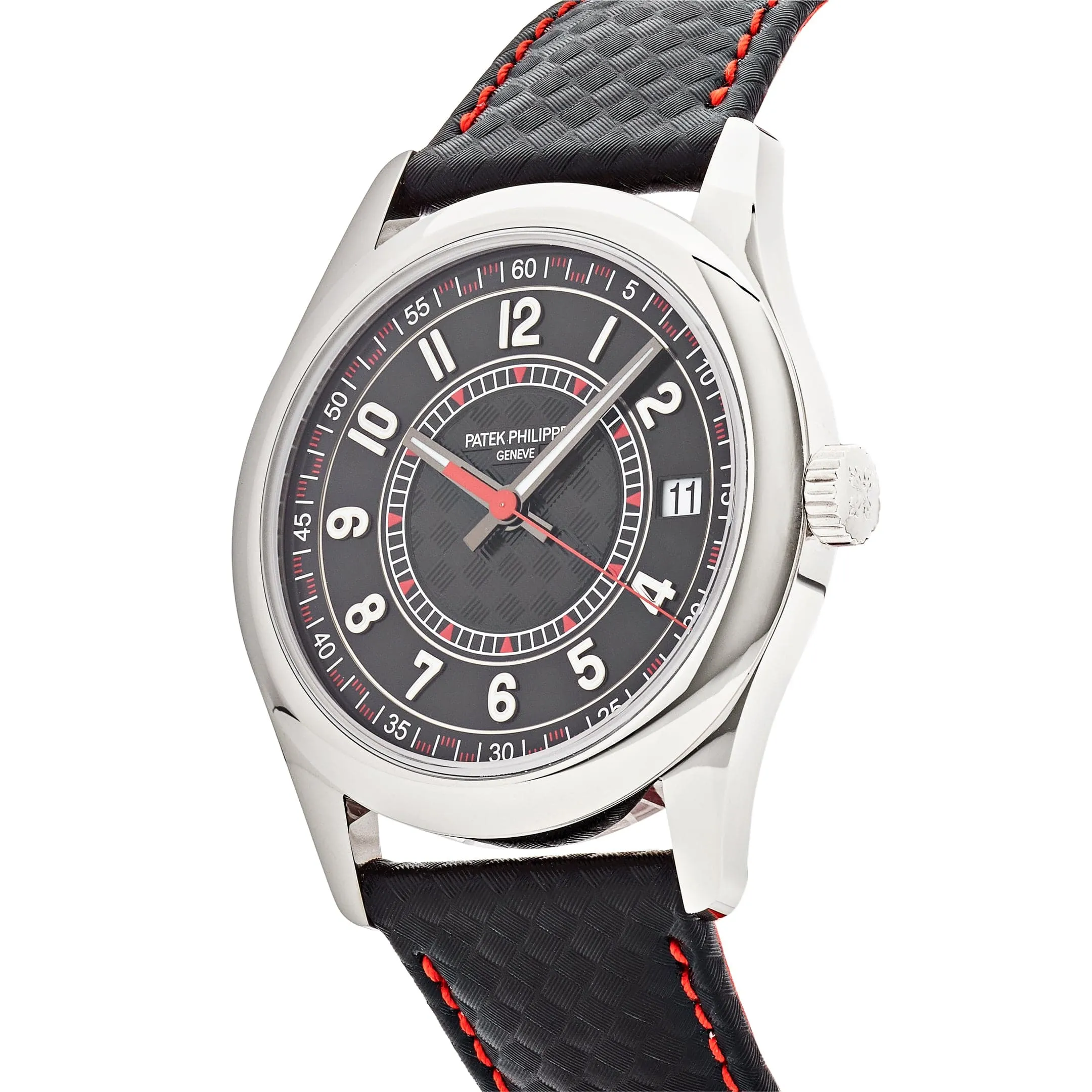 Patek Philippe Calatrava 6007G-010 White Gold Red Accents