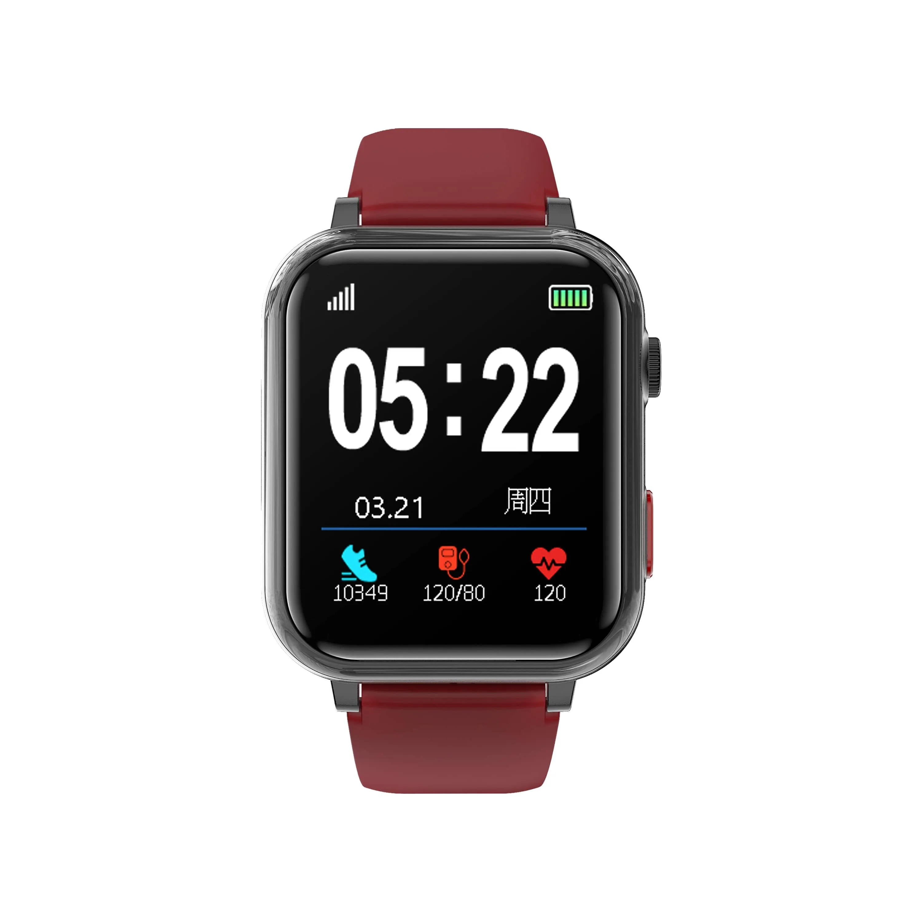 PH18 Fall Detection One-click SOS Call GPS Positioning Blood Glucose Texts and Receive Notification Health Smart Watch