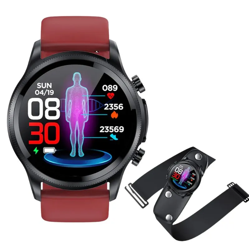 PH400 Cardiac Blood Glucose ECK/EKG Blood Pressure High-end Smart Health Watch