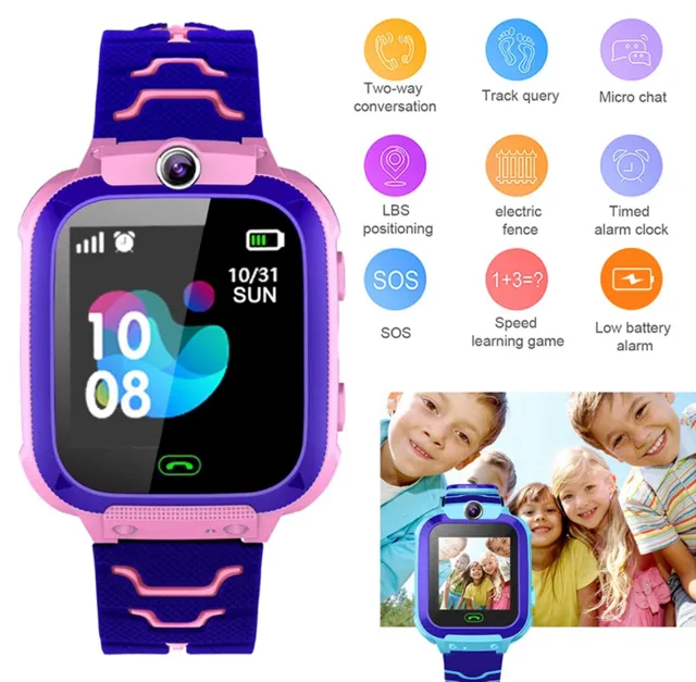 Q12 Smart Watch for Kids in Pink