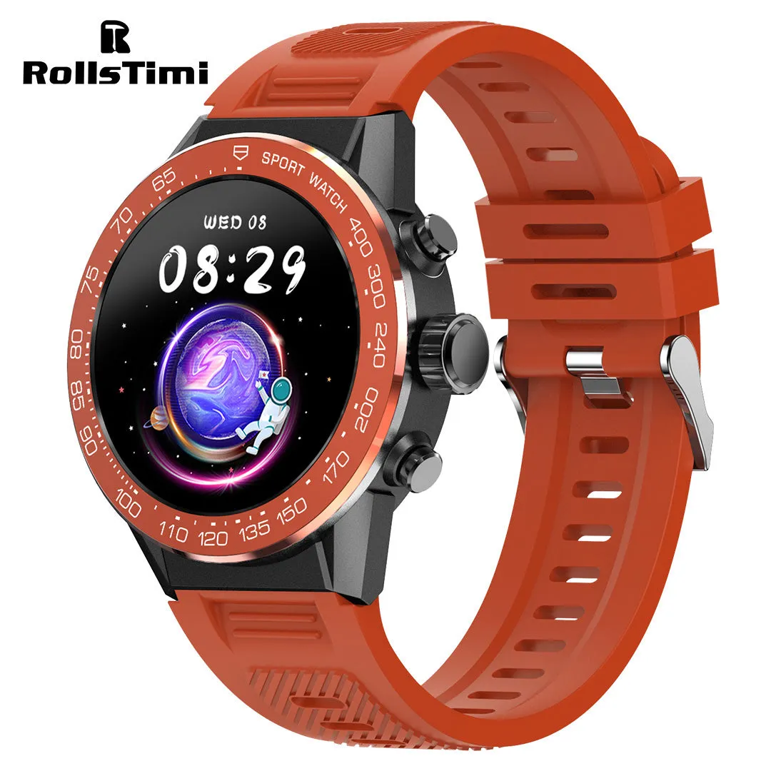 RollsTimi RTV35 Men's Degital Smartwatch Sports Fitness Tracker Waterproof Smart Watch for Men, Bluetooth Call, Heart Rate Blood Pressure Sleep Tracking