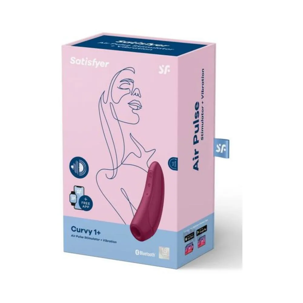 Satisfyer Curvy 1  Rose Red W/ App (net)