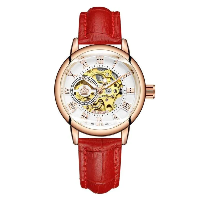 Skeleton Women Mechanical Watch