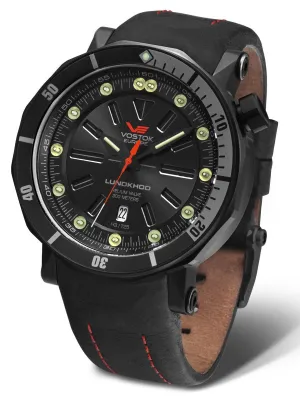 Vostok-Europe LUNOKHOD 2 AUTOMATIC Tritium Tube Mens Black Watch NH35A/6204208