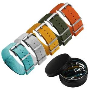 WatchGecko Ridge British Military 5 Watch Strap Set - Tropical