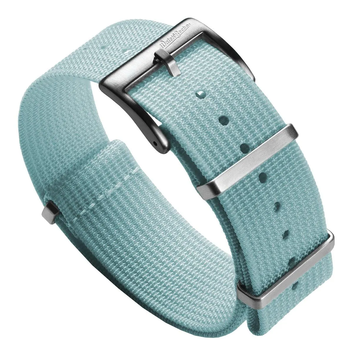 WatchGecko Ridge British Military Watch Strap - Baby Blue