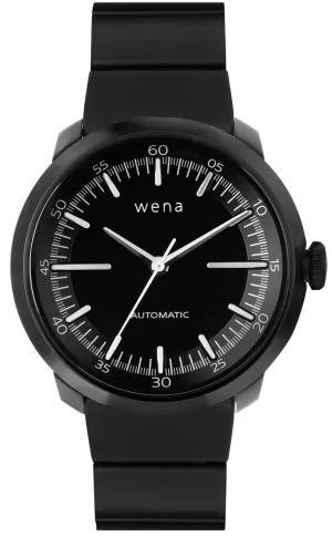 Wena Watch Wrist Pro With Black Mechanical Three Hands Face