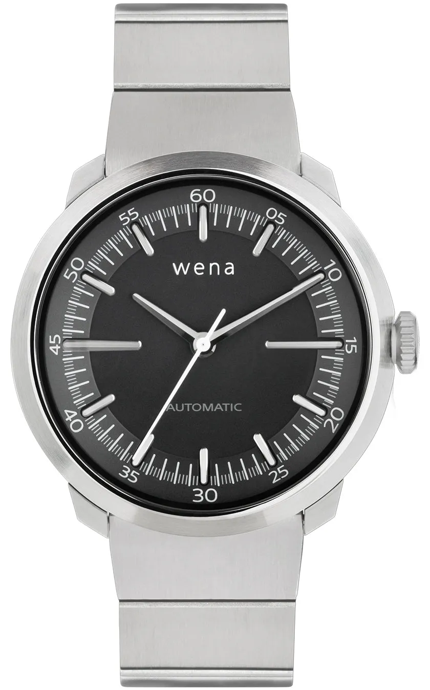 Wena Watch Wrist Pro With Silver Mechanical Three Hands Face