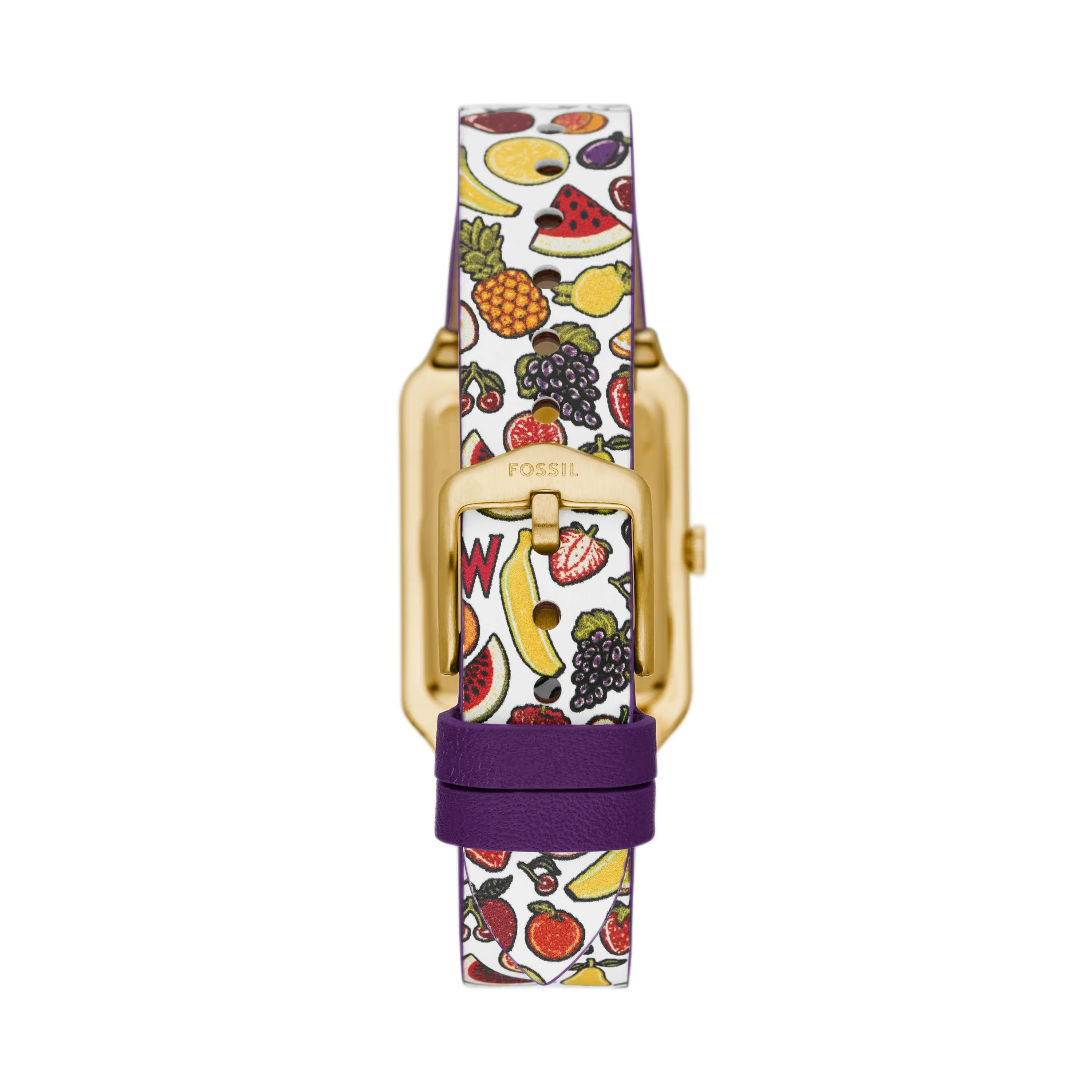 Willy Wonka™ x Fossil Limited Edition Two-Hand Multicolor Print Leather Watch